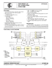 Datasheet IDT70V24S25G manufacturer IDT